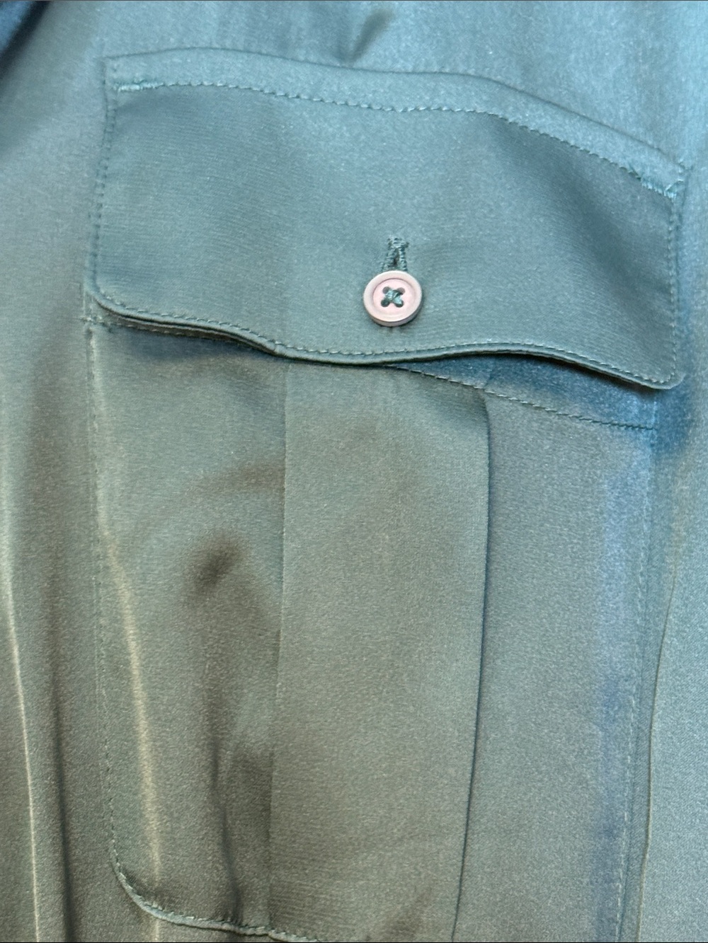 Express Forest Green Long Sleeve Jumpsuit - Picture 5 of 10